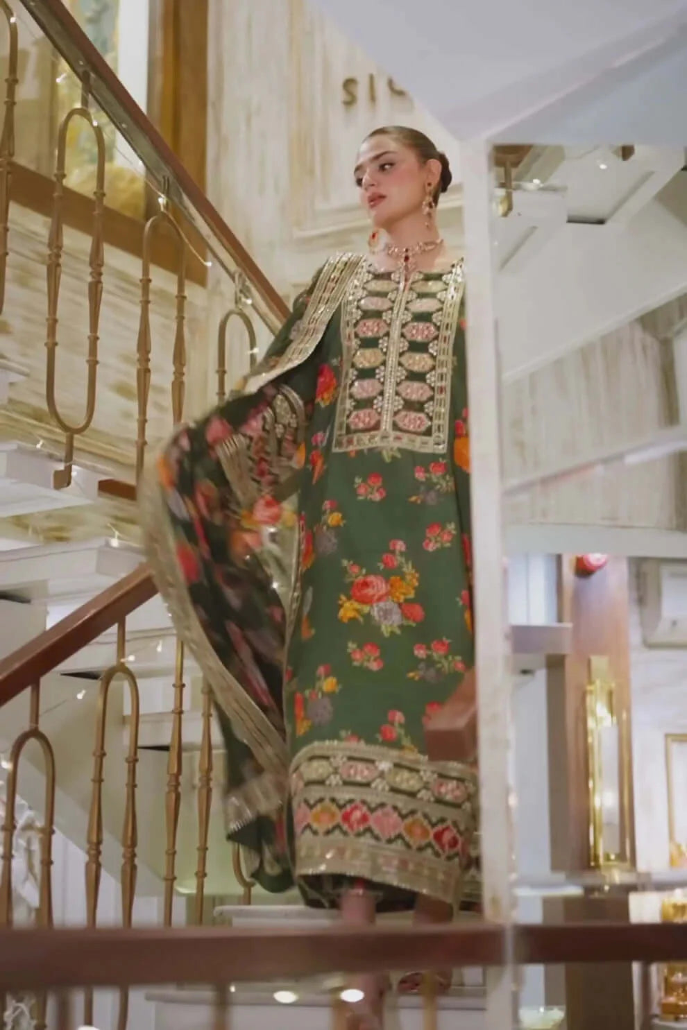 3 Piece Unstitched Embroidered Shamoz Silk | Vol 2