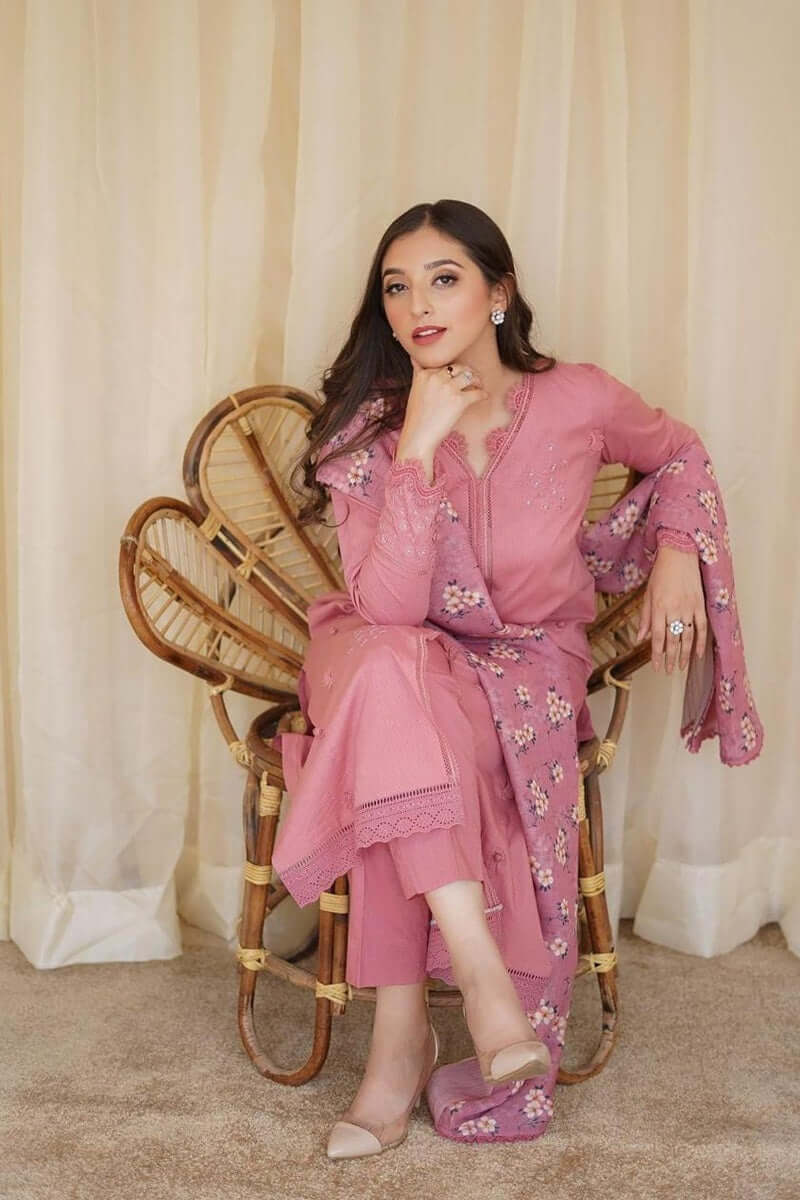 3 Piece Unstitched Embroidered Dhanak Suit | Vol 1