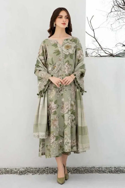 3 Piece Unstitched Digital Printed Khaddar Suit | Vol 2