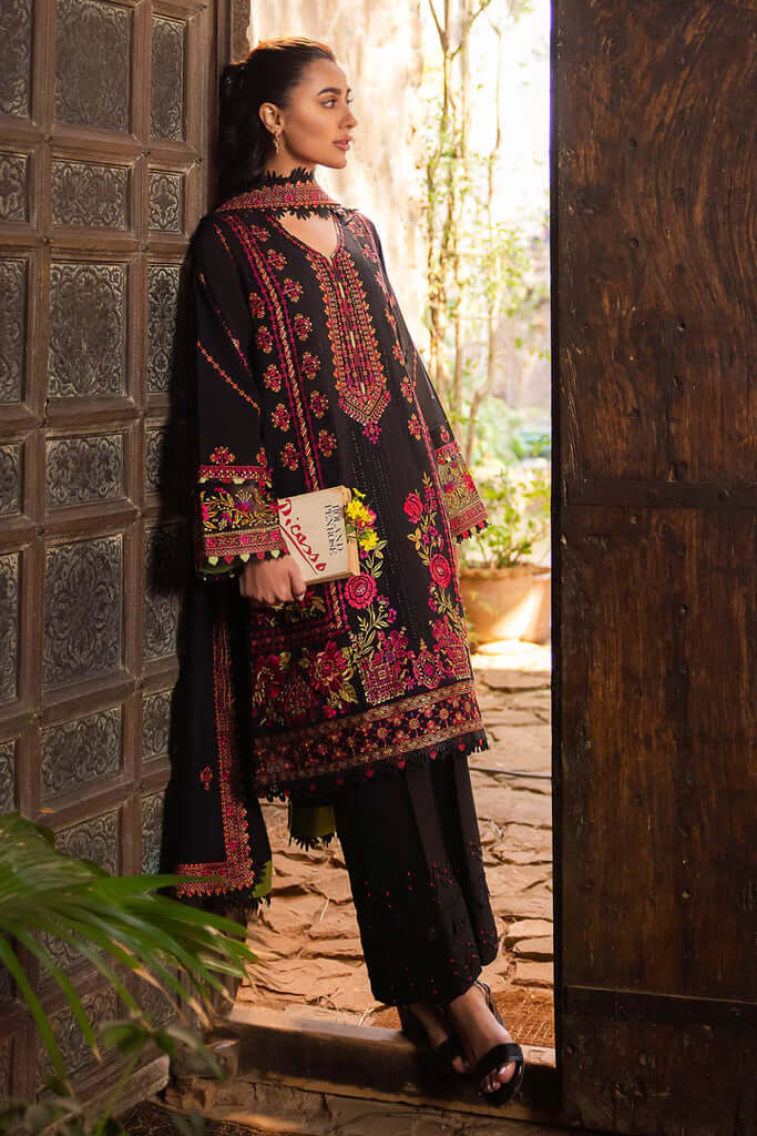 3 Piece Unstitched Embroidered Dhanak Suit | Vol 2