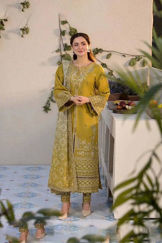 3 Piece Unstitched Embroidered Dhanak Suit | Vol 2