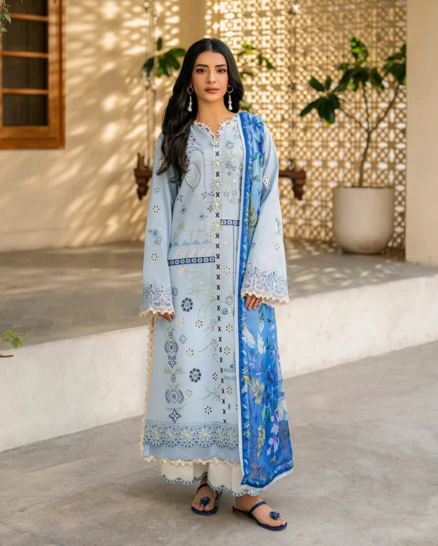3 Piece Unstitched Heavy Embroidered Dhanak Suit | Vol 2