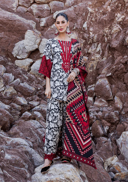 3 Piece Unstitched Embroidered Khaddar Suit | Vol 1