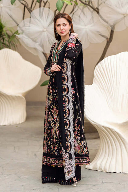 3 Piece Unstitched Embroidered Dhanak Suit | Vol 2