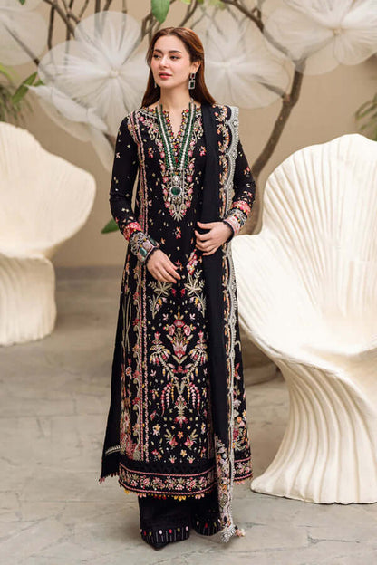 3 Piece Unstitched Embroidered Dhanak Suit | Vol 2