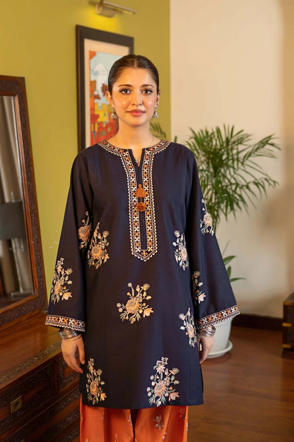 2 Piece Unstitched Embroidered Dhanak Suit | Duo 25
