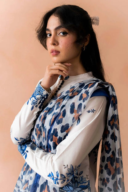 CO 488-3 Piece Unstitched Digital Printed Pure Lawn Suit with Fine Printed Lawn Dupatta