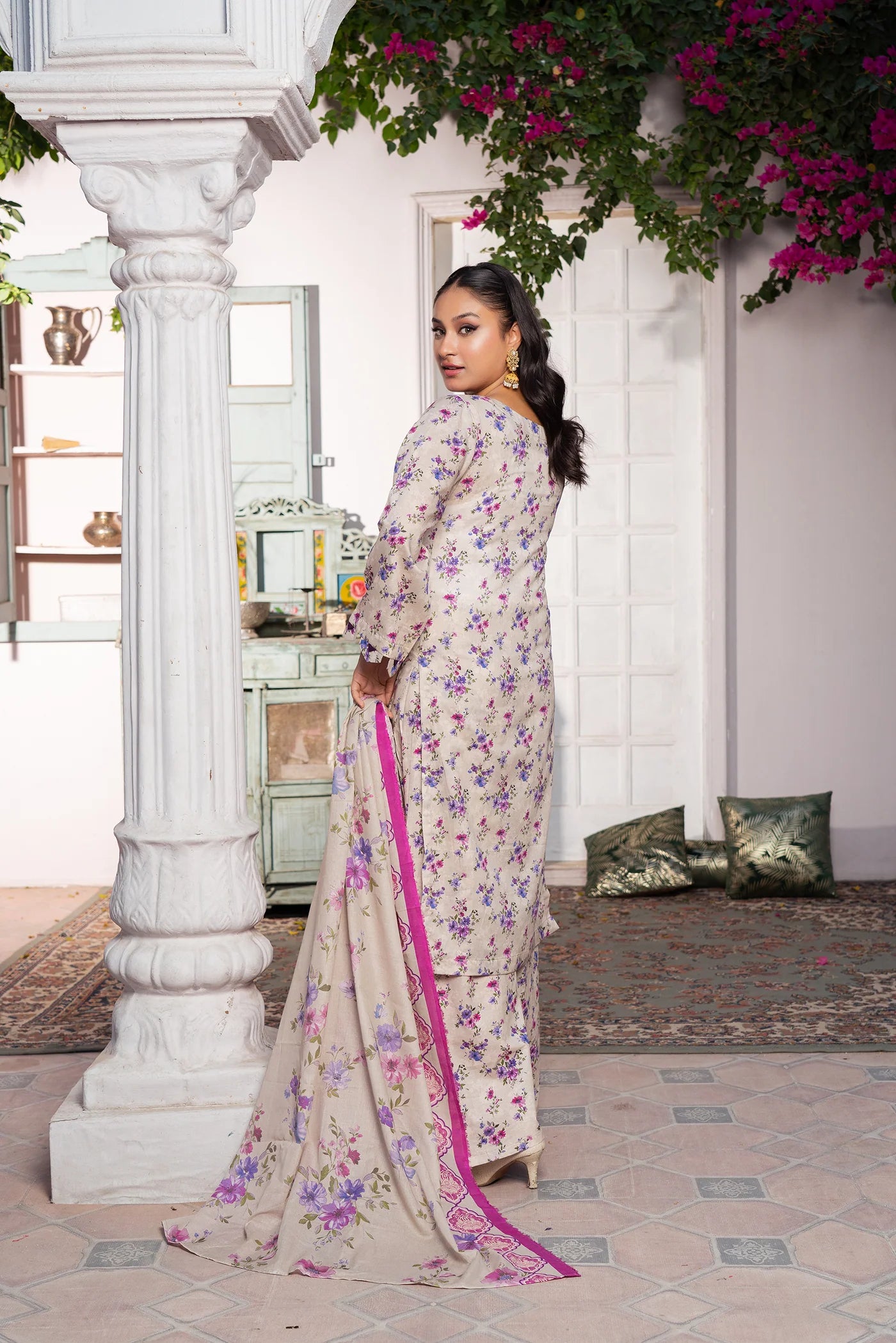 3 Piece Printed Lawn Unstitched Suit | Printed Lawn-25