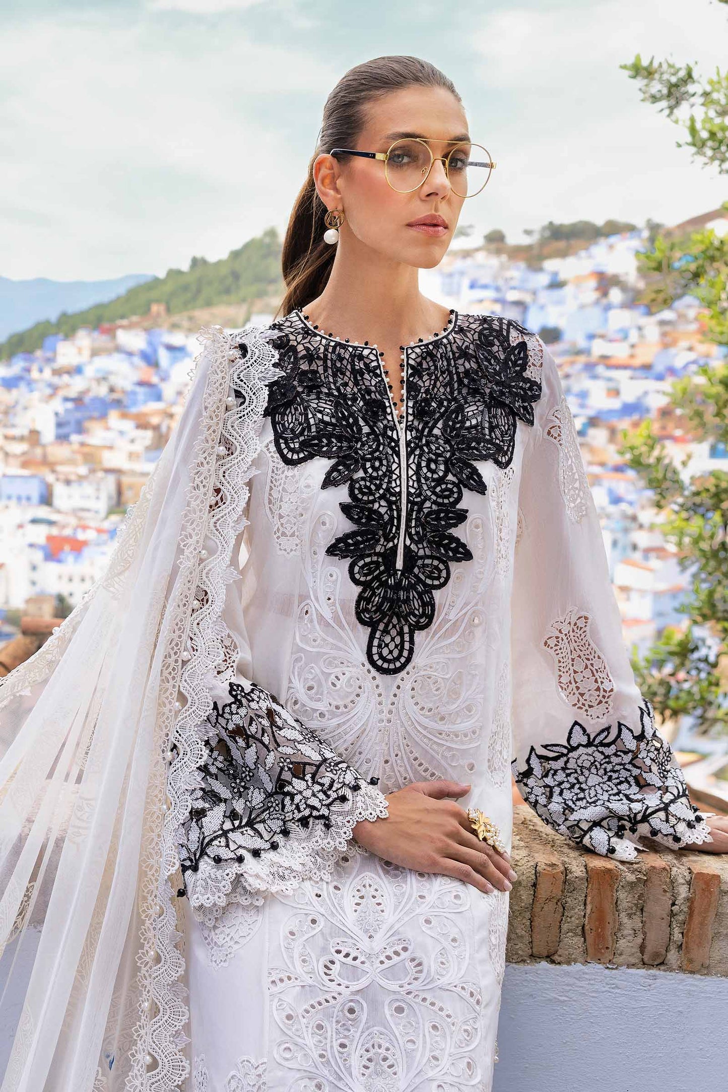 3 Piece Unstitched Embroidered Lawn Suit