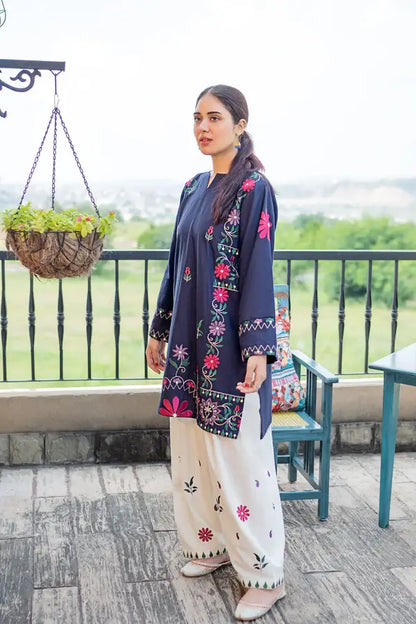 2 Piece Unstitched Heavy Embroidered Lawn Suit