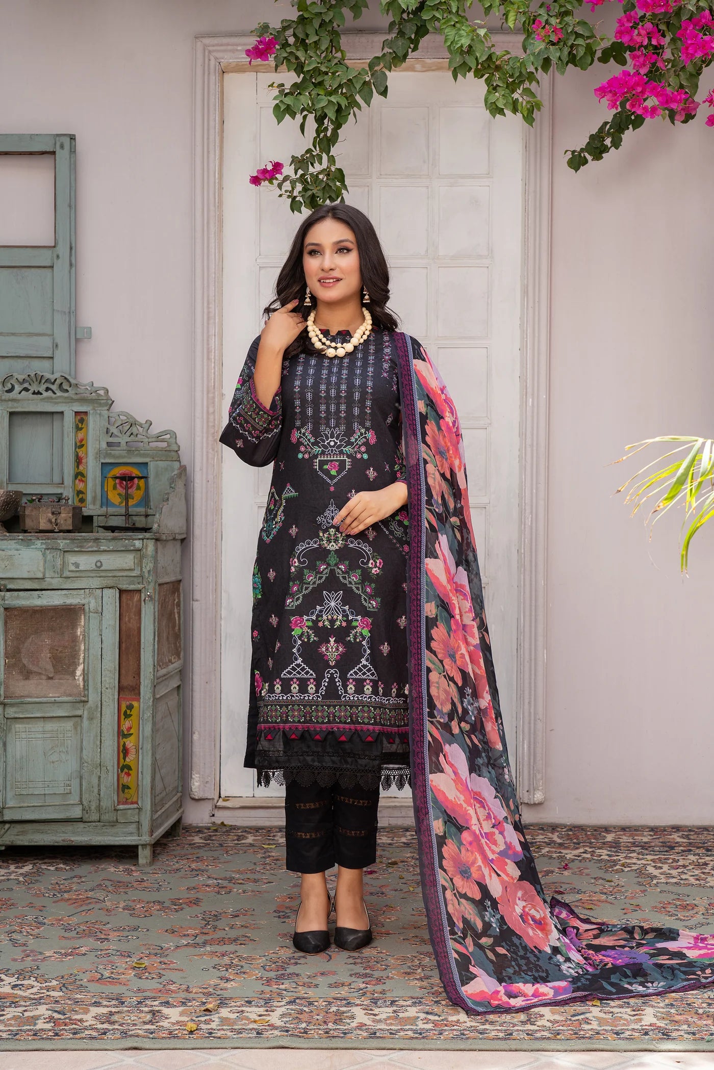3 Piece Printed Lawn Unstitched Suit | Printed Lawn-25