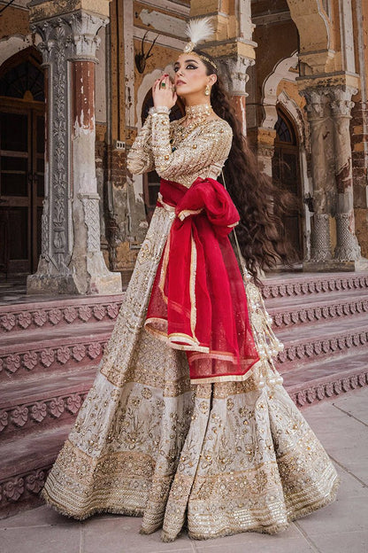 Moti 3 piece Unstitched Embellished Suit | Gleam - 25