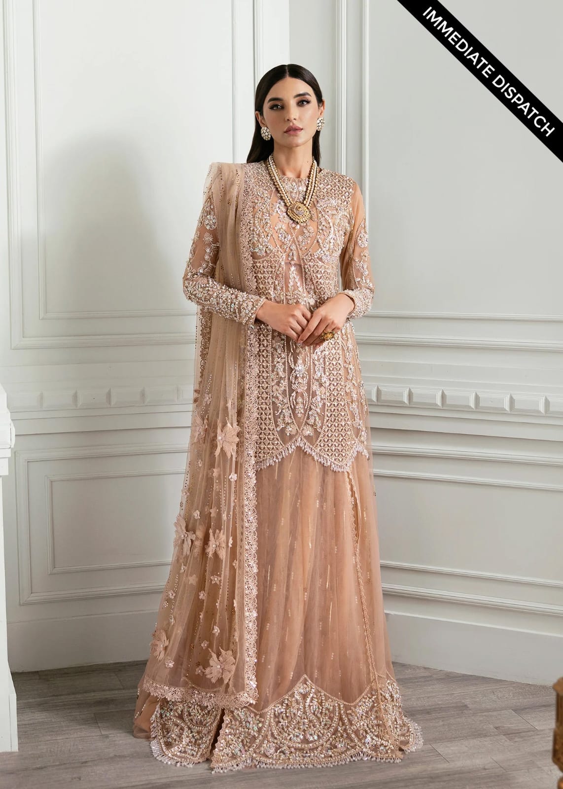 Stardust 3 Piece Unstitched Suit | Gleam - 25