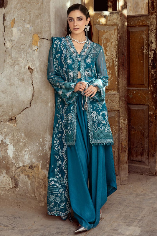 3 Piece Unstitched Embroidered Suit | Gleam - 25