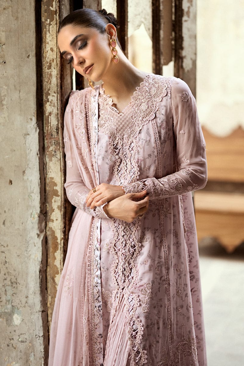 3 Piece Unstitched Embroidered Suit | Gleam - 25