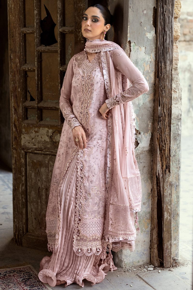 3 Piece Unstitched Embroidered Suit | Gleam - 25