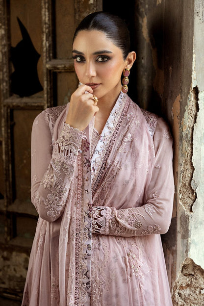 3 Piece Unstitched Embroidered Suit | Gleam - 25