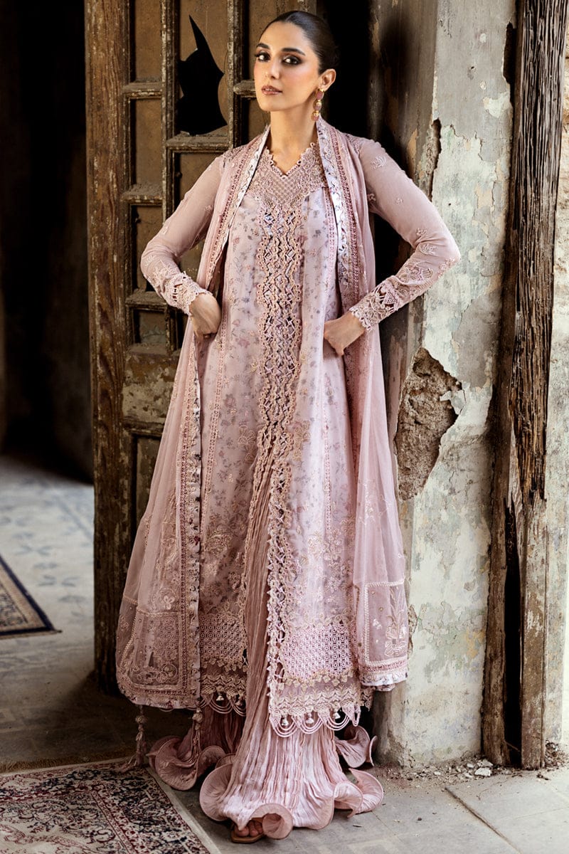3 Piece Unstitched Embroidered Suit | Gleam - 25