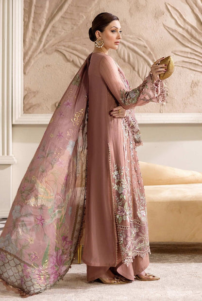 3 Piece Unstitched Embroidered Chiffon Suit | Gleam - 25