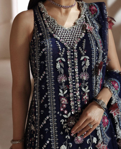 Clarisse 3 Piece Unstitched Embellished Suit | Gleam - 25