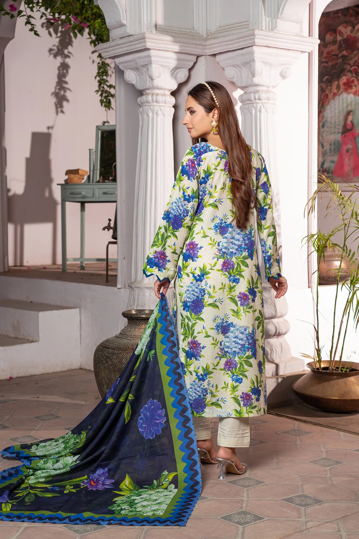 3 Piece Printed Lawn Unstitched Suit | Printed Lawn-25
