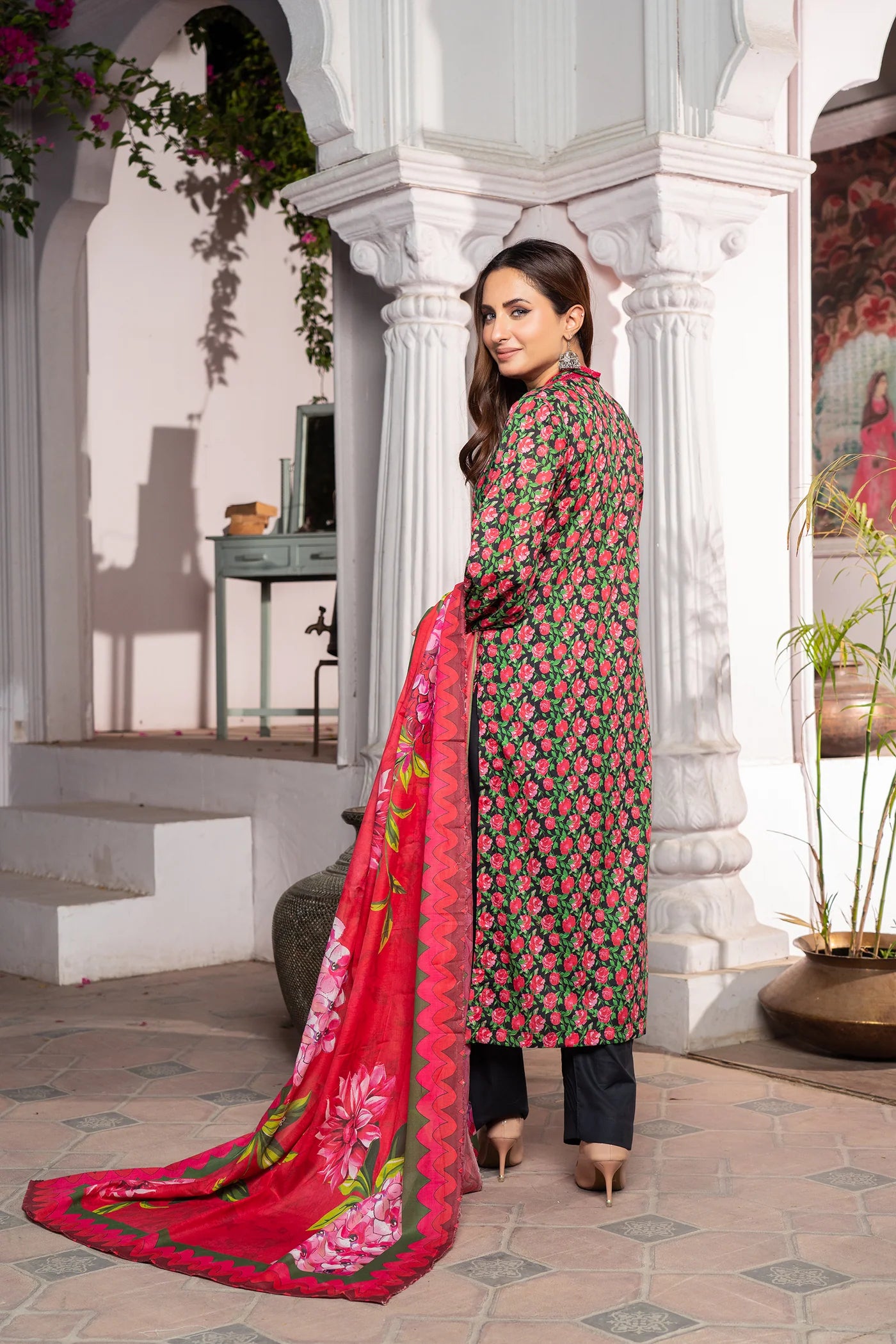 3 Piece Printed Lawn Unstitched Suit | Printed Lawn-25