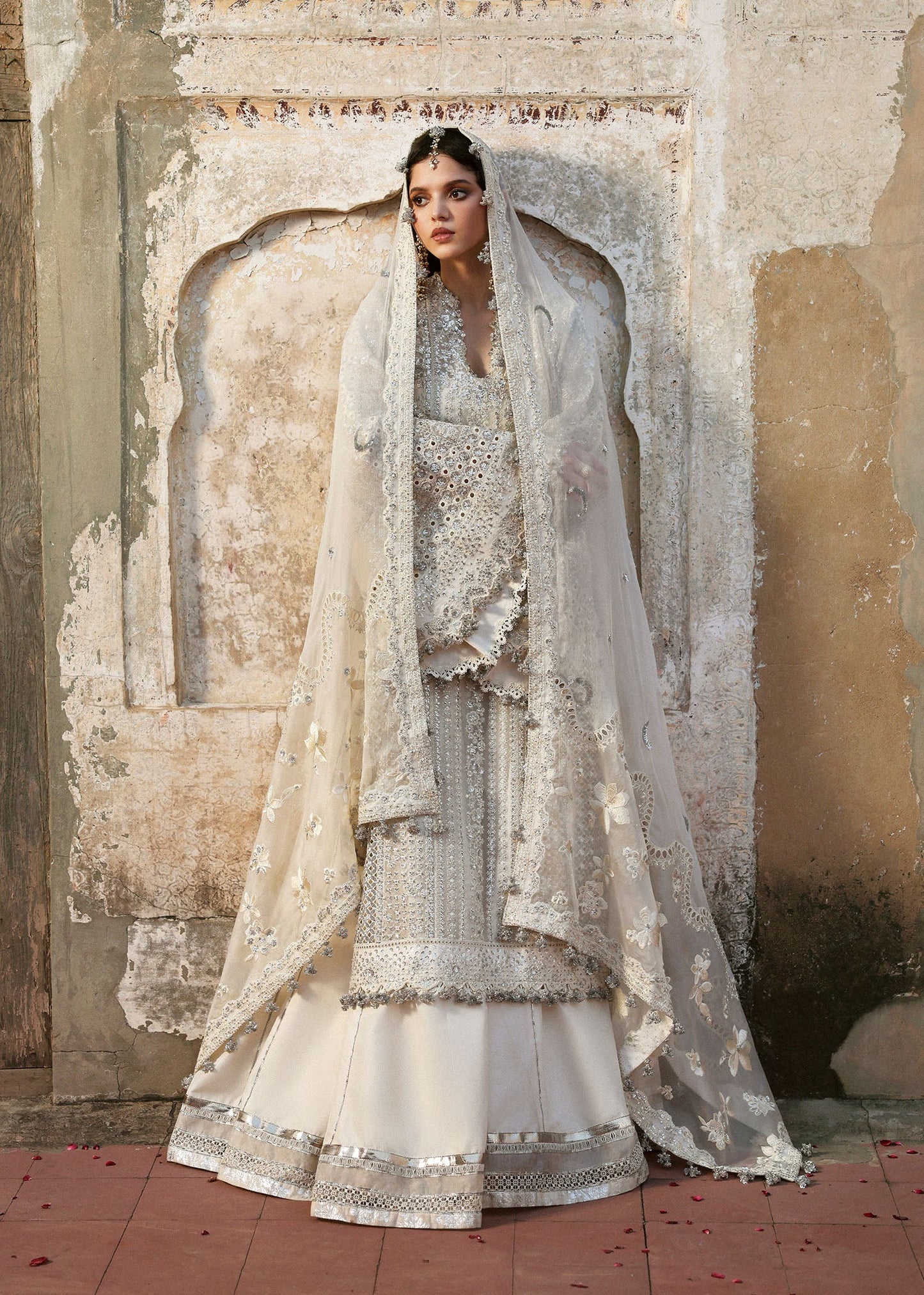 3 Piece Unstitched Embroidered Chiffon Suit | Gleam - 25