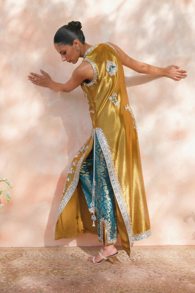 2 Piece Unstitched Embellished Suit | Gleam - 25