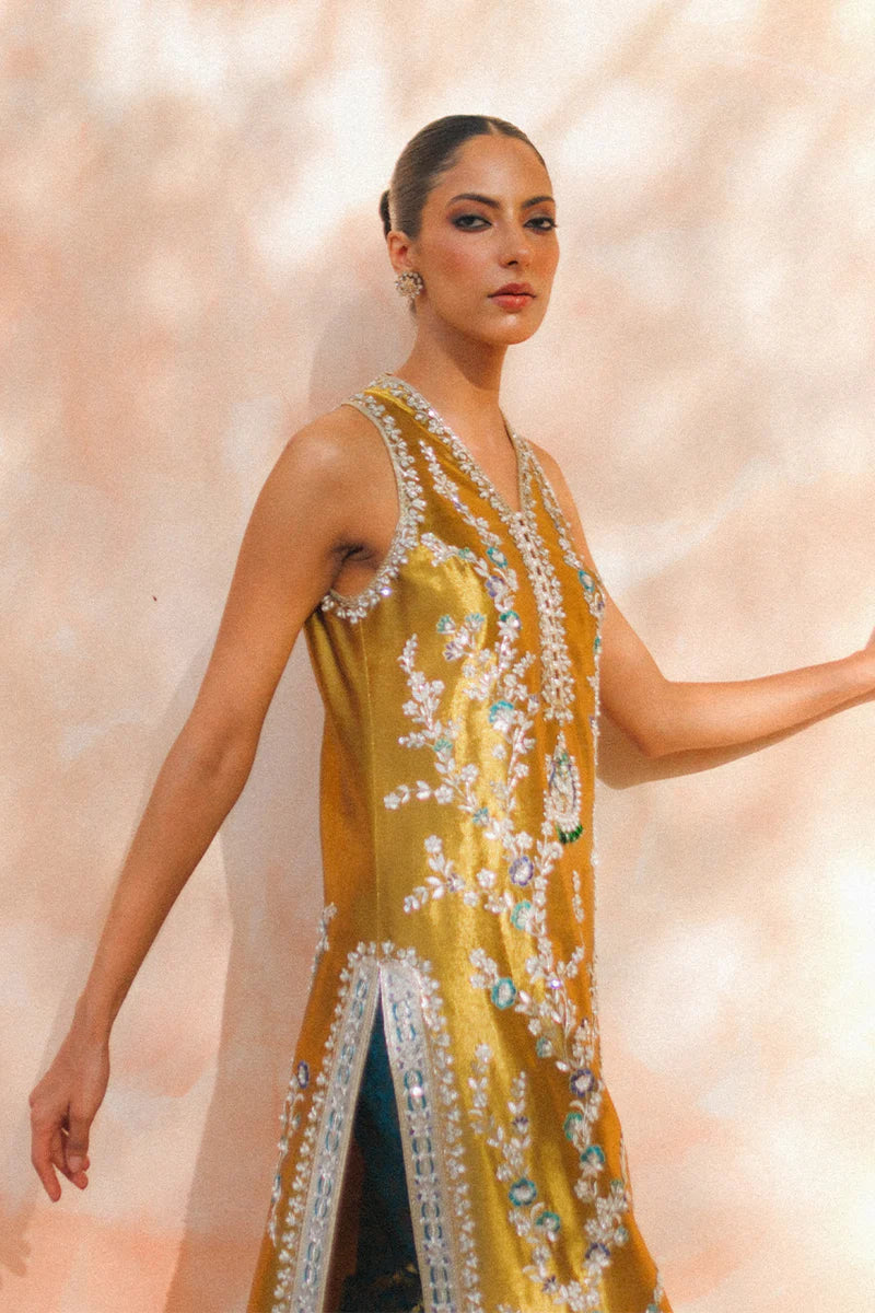 2 Piece Unstitched Embellished Suit | Gleam - 25