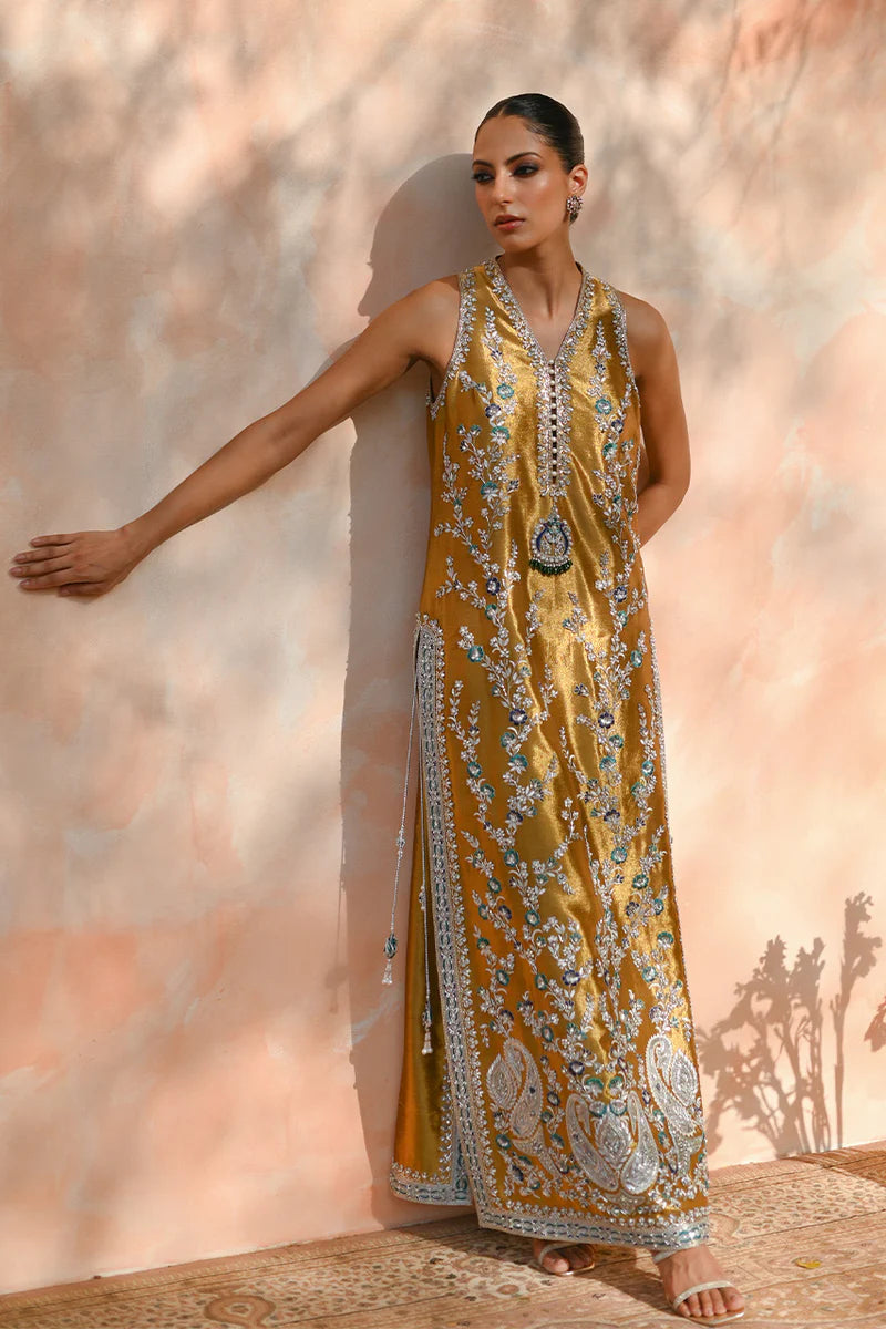 2 Piece Unstitched Embellished Suit | Gleam - 25