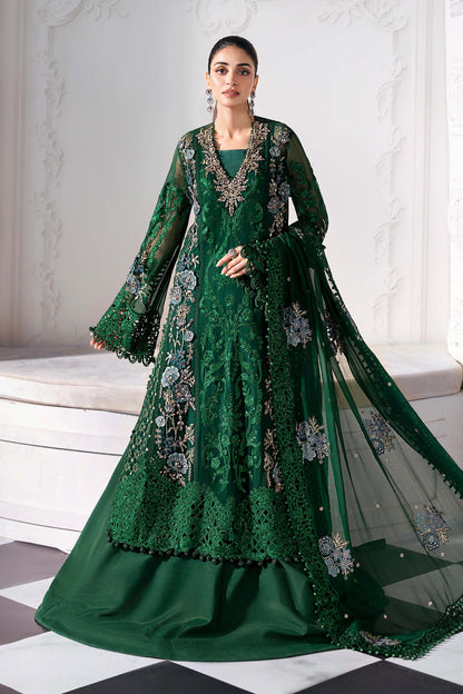 3 Piece Unstitched Embroidered Chiffon Suit | Gleam 25