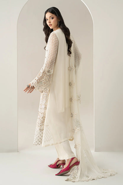3 Piece Embroidered Chiffon Suit | Gleam 25