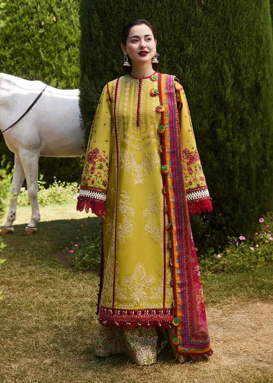 3 Piece Unstitched Embroidered Dhanak Suit with Printed Woolen Shawl | Vol 2