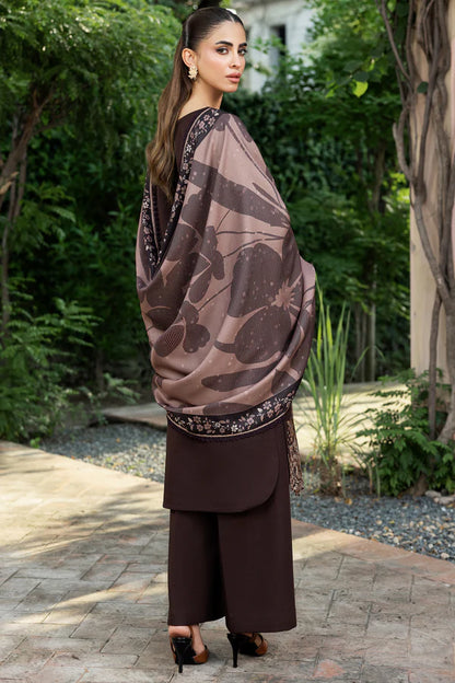 Woodmist 3 Piece Unstitched Embroidered Dhanak Suit | Vol 2