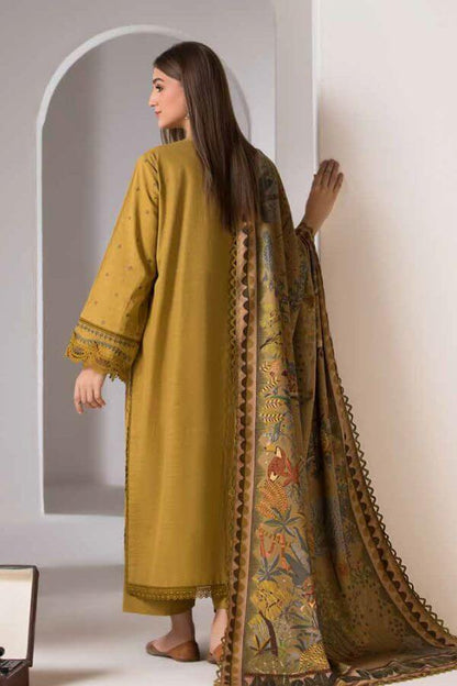 3 Piece Unstitched Embroidered Dhanak Suit | Vol 1
