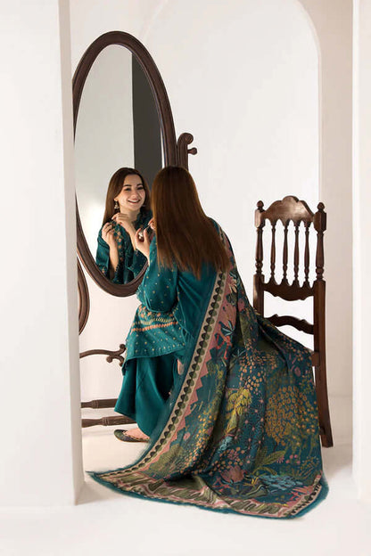 3 Piece Unstitched Embroidered Dhanak Suit | Vol 1