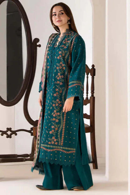 3 Piece Unstitched Embroidered Dhanak Suit | Vol 1