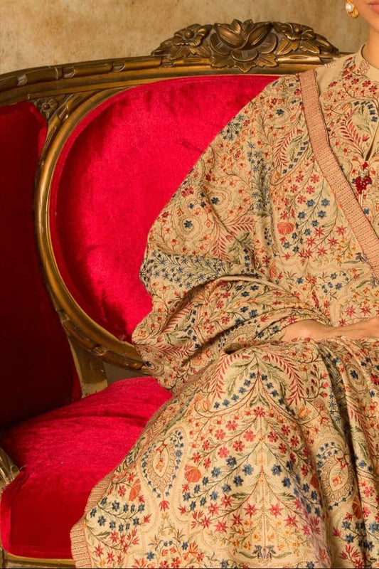3 Piece Unstitched Embroidered Dhanak Suit | Vol 1